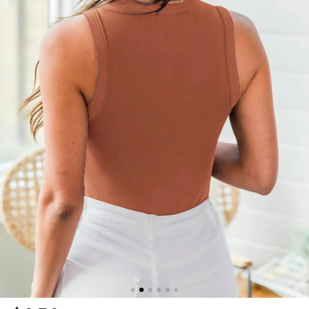 XXL Ribbed Pink Top - Picture 6 of 9